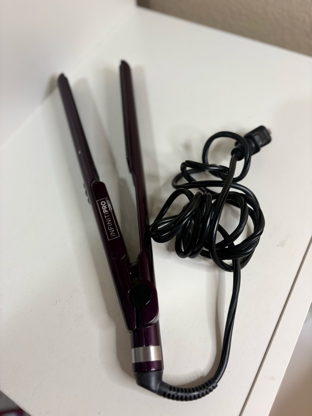 InfinitiPro by Conair Purple Tourmaline Ceramic Flat Iron Hair Straightener